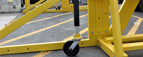 Portable school bus snow removal